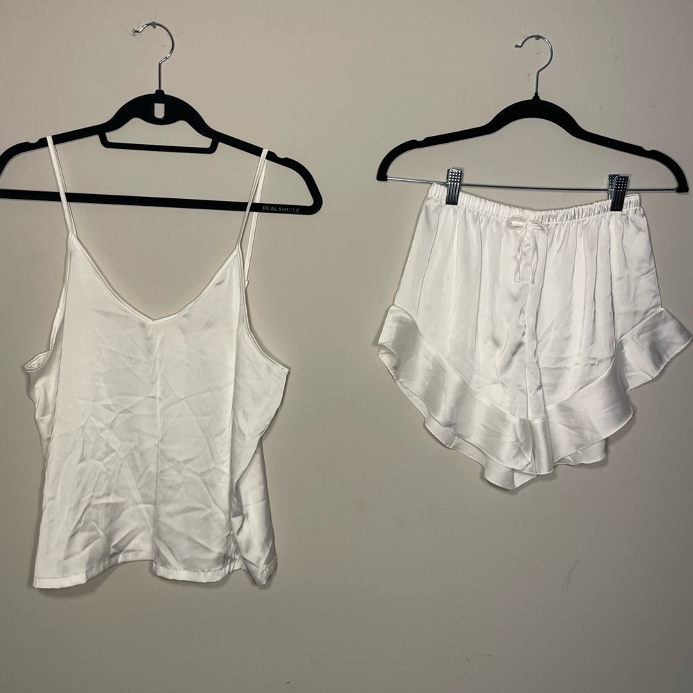 White Satin Sleep Set